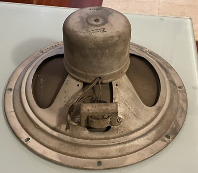 Vtg Zenith 49B416 1-D-2376 14 3/8'' FIELD COIL SPEAKER For ZENITH 10S668 Radio