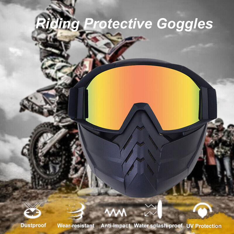Máscara facial desmontable Gafas de ciclismo Gafas de bicicleta de montaña MTB BMX Gafas