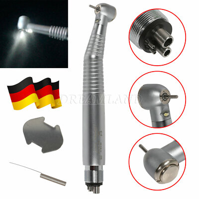 Dental Handstück High Speed LED Fiber Optic Handpiece Turbine push 4 Holes