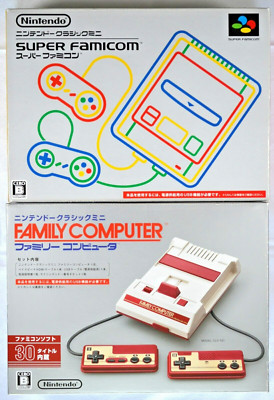 Nintendo Classic Mini Famicom & Super Famicom Console Set Japan NES SNES Tested
