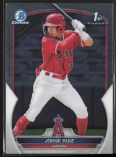 2023 Bowman Jorge Ruiz BCP-123 1st Chrome | Los Angeles Angels