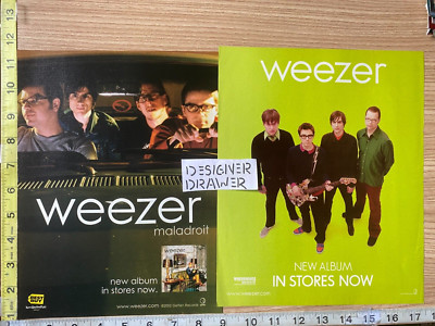 Weezer Band Self Title & Maladroit Albums Promotional Print Advertisement Set