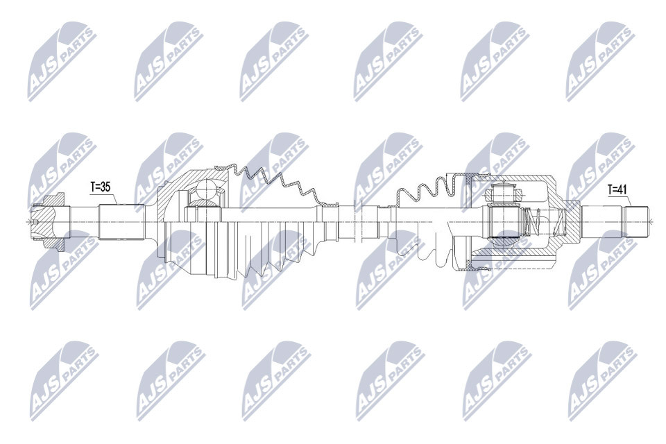 Original NTY Drive Shaft NPW-CT-117 For Citroën Peugeot - Image 5