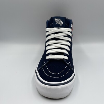 Vans High tops Sk8-Hi Pro Checkerboard Navy Orange Size US 7 Men