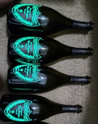 Empty Dom Perignon Vintage 空ボトル ルミナス ロゴ Moët & Chandon Brut Champagne Cuvée Dom Pérignon Luminous