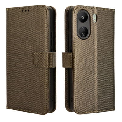 For Redmi 13C K70 Xiaomi 14 Pro Magnetic Flip Stand Card Slots Wallet Phone Case