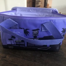 NWT Trader Joe's Insulated Mini Tote Bag Limited Edition  2025 Purple