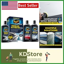 Professional Grade Marine Boat Polish & Repair Kit - 3 Pieces for Excellence
