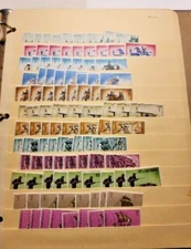 Vintage Stamp Stock Page San Marino Wright, Boats 1 to 3 Lire JRSA 12