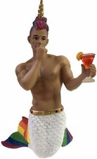 December Diamonds Merman Ornament RAINBOW 2019 New In Box