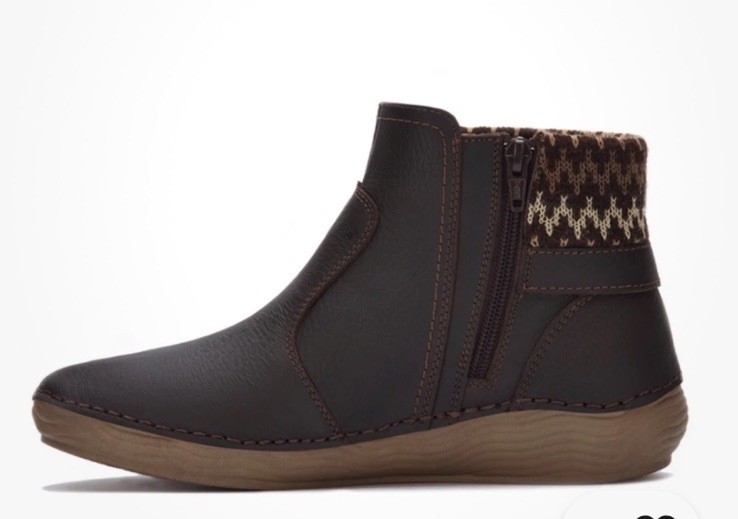 SAOLA Botas Lobo Solo. Botines De Piel Caffè Para Mujer