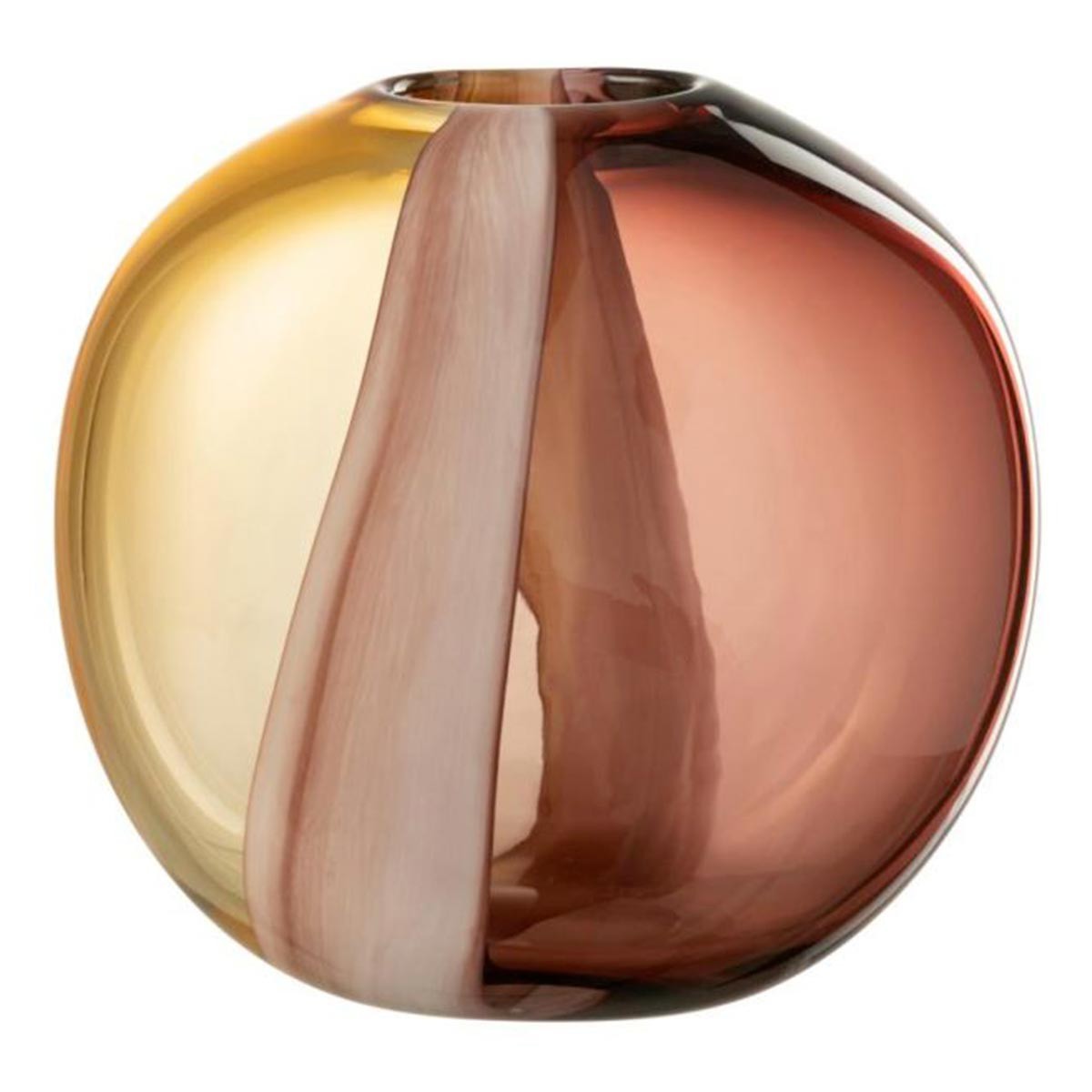 Vase en verre Arun multicolore 21cm le cadeau de cremaillere parfait pour decorer une maison