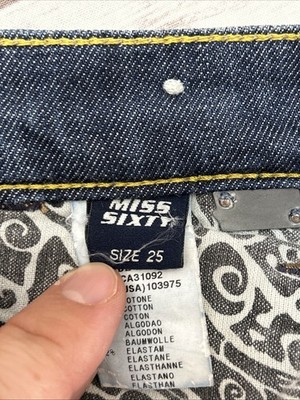 Miss Sixty Skinny Low Rise Vintage Y2K Italy Denim Jeans Pants