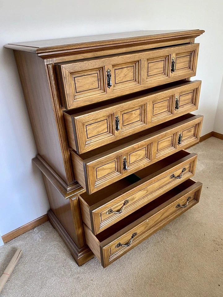 1960’s Dixie Mediterranean Solid All-wood Chest of Drawers - Image 3 of 4