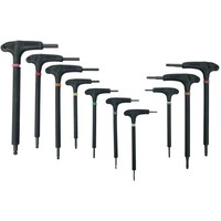 Pedros Innensechskant Und Vielzahn- SchlüSselset Pro T/L Handle Hex 10-Teilig