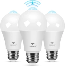 Motion Sensor Light Bulbs, 13W (100Watt Equivalent), Motion Activated Dusk to Da