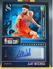 Ajay Mitchell 2024-25 Panini Silhouette 14/25 Auto NBA Cup Autographs RC