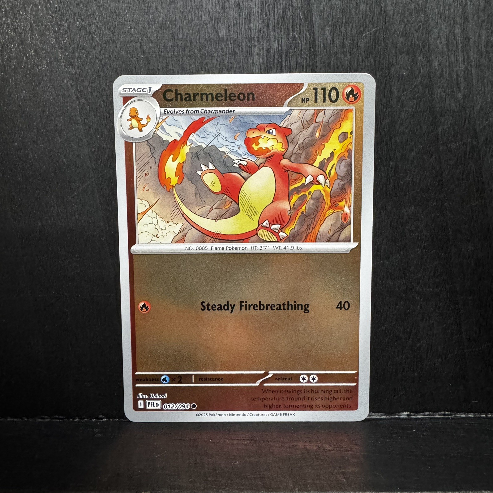 Charmeleon 012/094 Pokémon TCG Phantasmal Flames Reverse Holo