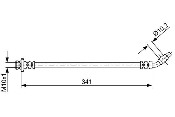 Seilzug Feststellbremse Hinten Rechts Bosch 1 987 477 118 FÜR Mercedes-image