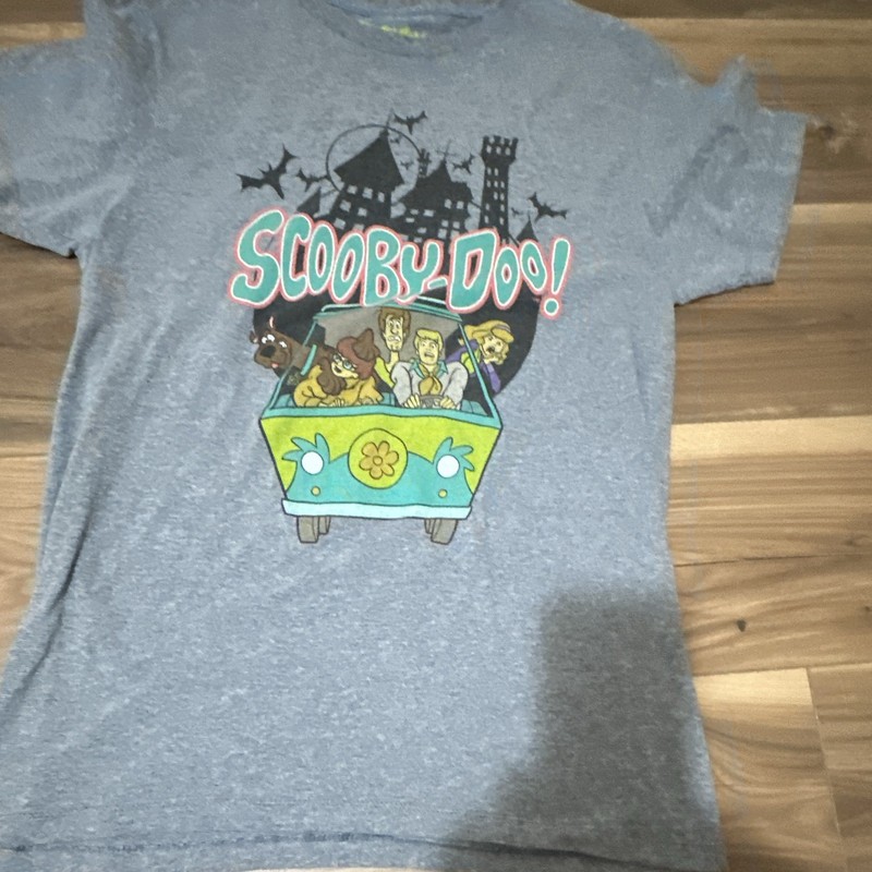 Scooby-Doo! Unisex M Gray Cotton Graphic Print Crewneck Short Sleeve T-Shirt