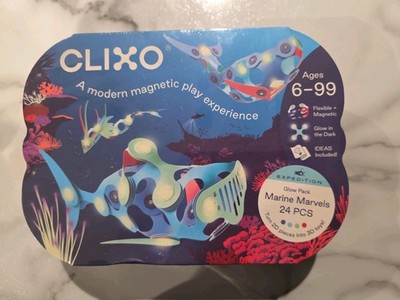 Clixo Marine Marvels Pack: Creative & Problem-Solving Magnetic Building Set