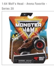 WOLF'S HEAD MOTOR OIL MONSTER JAM SPIN MASTER 2021 SERIES 20 ARENA FAVORITES NIB