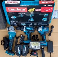 Kit 5 In 1 Motori Brushless Makota Flex Trapano Impulsi Avvitatore Tassellatore