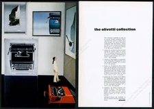1970 Olivetti Valentine typewriter Lettera 33 31 32 Studio 45 photo vtg ad