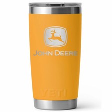 LP84484 - John Deere YETI 20oz Rambler Tumbler w MagSlider Construction Yellow
