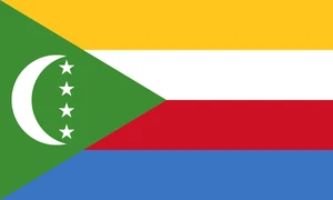 Comoros Flag Self Adhesive Vinyl Sticker