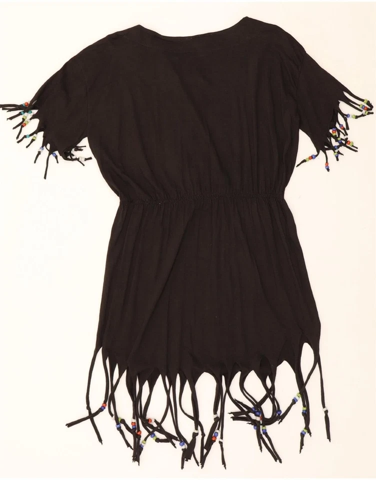 C&A Mujer Camiseta Vestido EU 42 Grande Negro Algodón BG09 Foto 2 de 3