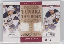 2014 Artifacts Tundra Tandems Red Dual Strap 8/12 Cody Hodgson Tyler Myers 1pc9