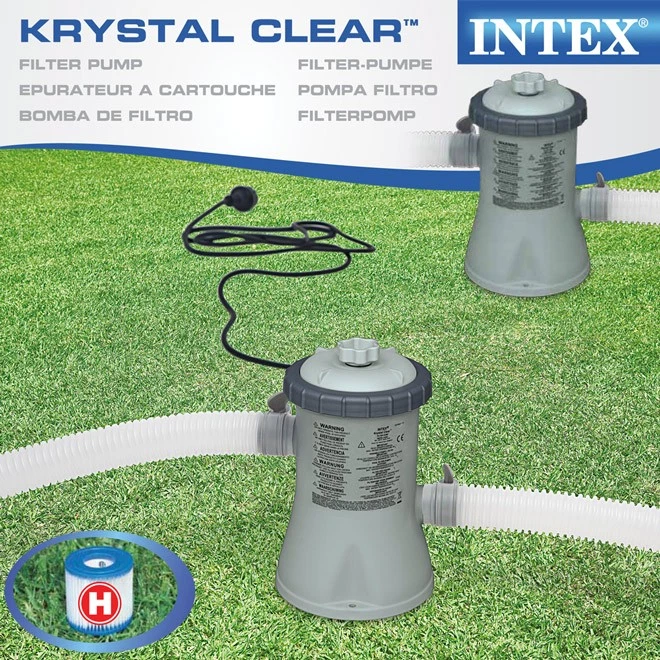 Intex Kartuschenfilter ECO 602-1250 l/h Swimming Pool Pumpe Filterpumpe 28602GS - Bild 2 von 2