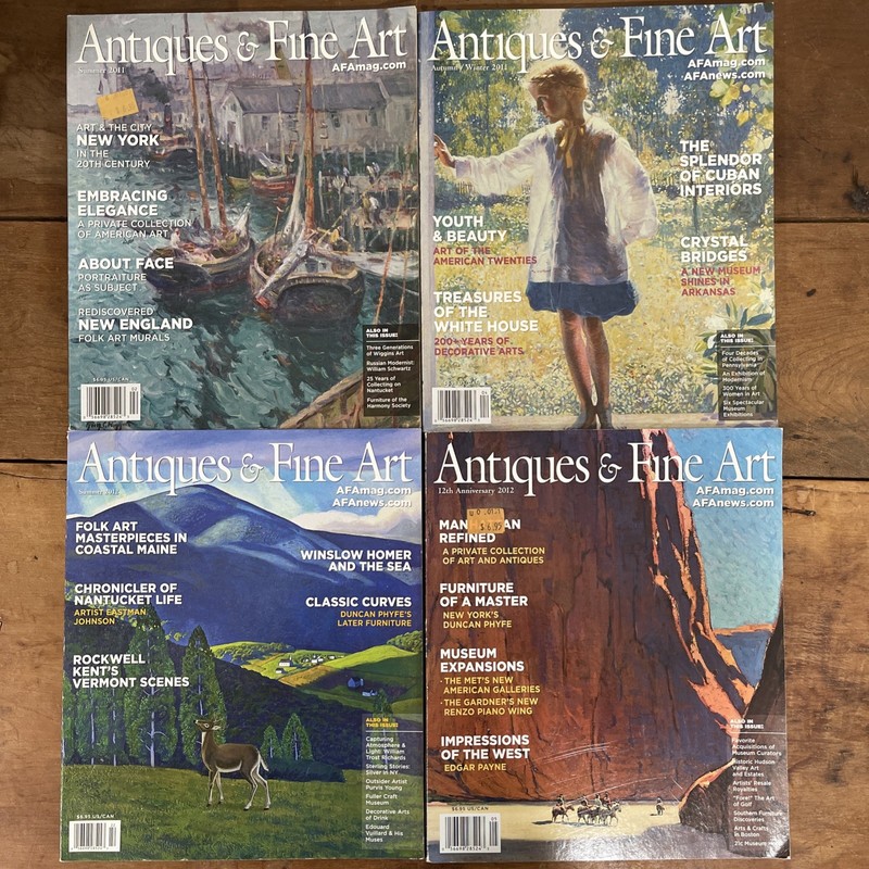 2011 2012 Antiques & Fine Arts Magazine Lot of 4