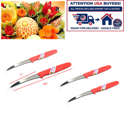 Thai Fruit knife Carving tools stainless steel vegetable kitchen food soap KW