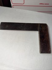 Antique Rosewood & Brass Try Square - Stamped...