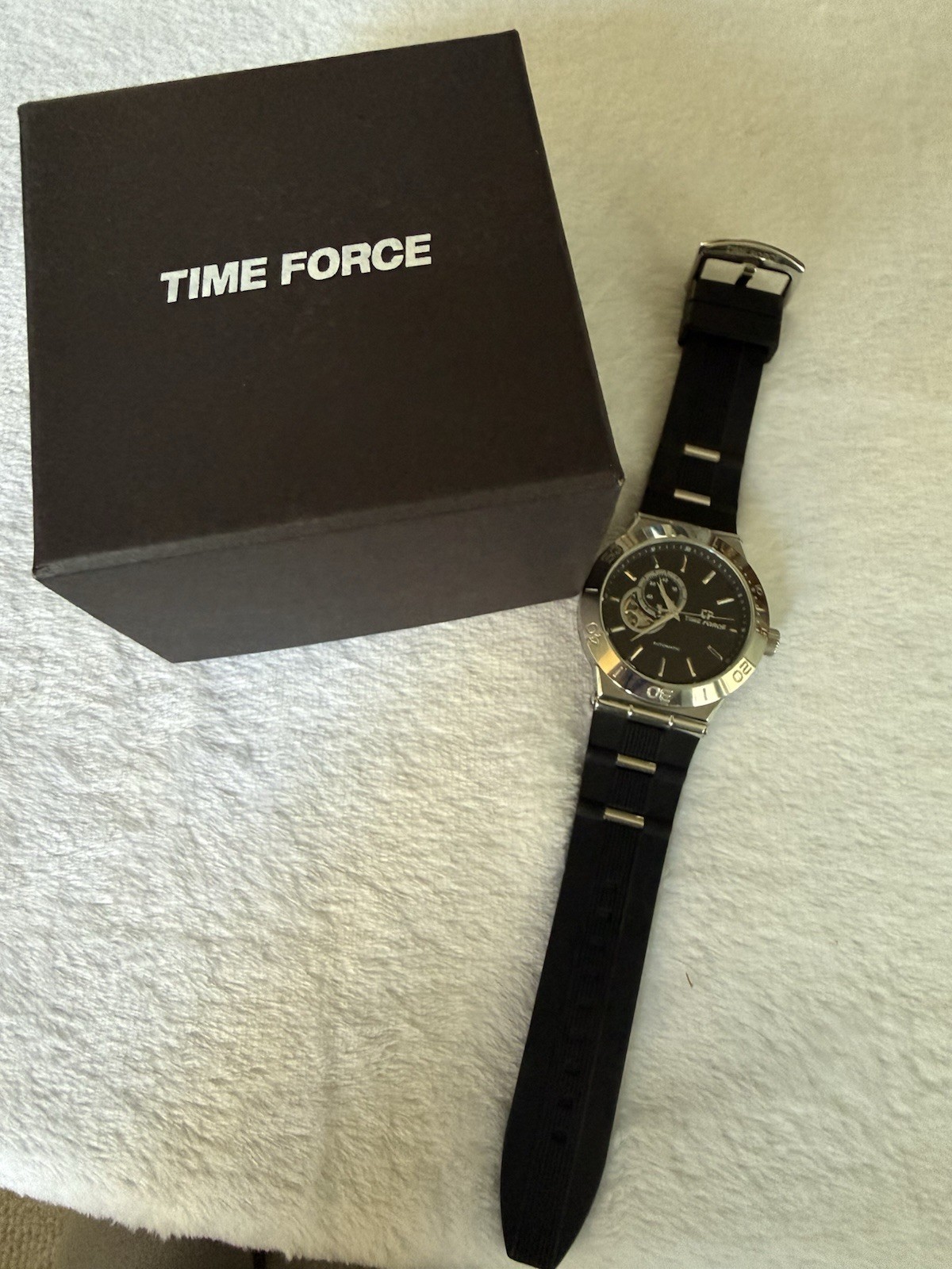 Time Force Automatic Skeleton Watch | Diver Bezel… - image 2