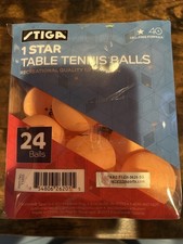 Stiga 1 Star Table Tennis Balls 24 Pack - Brand New - Open Box