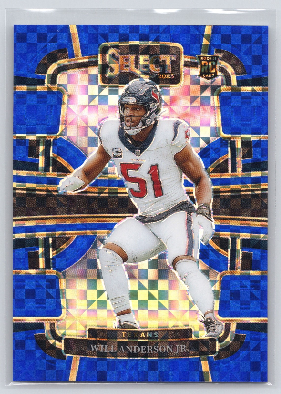 2023 Panini Select #40 Will Anderson Jr. Blue Prizms #/199