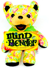Mind Bender Bear Plush Bean Grateful Dead Liquid Blue Collectible With Tags EUC
