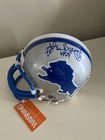 Lem Barney Detroit Lions Signed Autograph Mini Football Helmet HOF Riddell