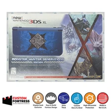 Custom Acrylic Hard Case for NEW NINTENDO 3DS XL MONSTER HUNTER GEN Console Box