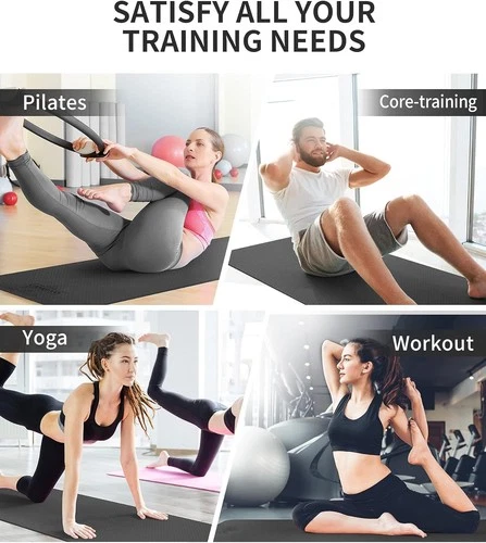 Yogamatte Rutschfest Fitnessmatte Sportmatte Gymnastikmatte Pilates Matte - Bild 6 von 6