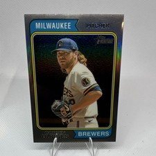 Topps Heritage 2023 Chrome Silver Corbin Burnes #261 Brewers Serial /374