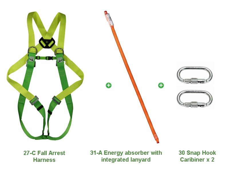 Climax 27-C Fall Arrest Energy Absorbing Lanyard Kit