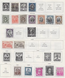 15 Chile Stamps from Quality Old Antique Album 1912 1934