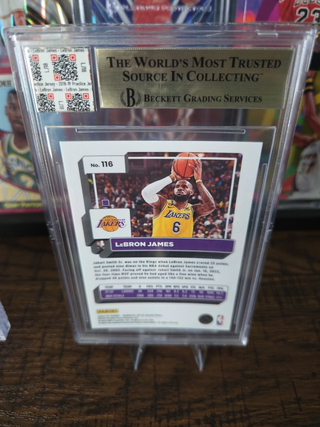 2022-23 Donruss Optic LeBron James 2018-19 WORN JERSEY Lakers #116