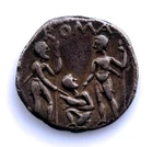 SC-Republica Romana. T. Veturius Denarius, Rome 137 BC MBC+/VF+ Silver 3.72 g