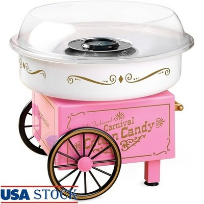 Cotton Candy Maker Machine Circus Theme Easy Use Family Fun Accessories Included