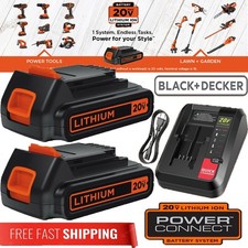 1 OR 2 PACK 1.5Ah Lithium Battery for Black  Decker 20V MAX LBXR20 or Charger